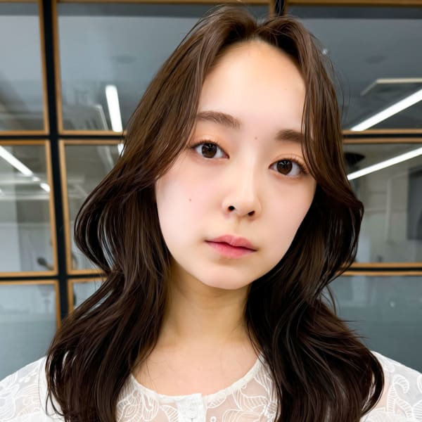 小顔カットくびレイヤーエモージュ韓国似合わせカット美髪