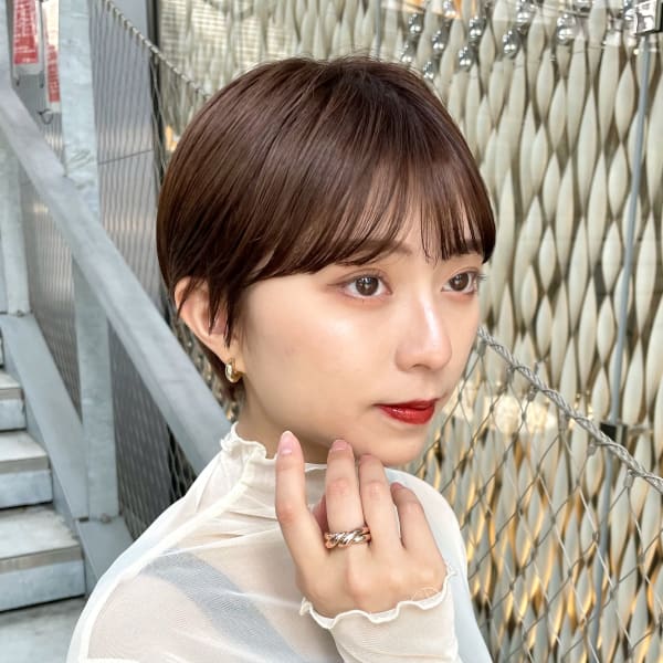 簡単スタイリングオイル付けるだけ艶々ショートヘア|DAL.渋谷/表参道【ダル】