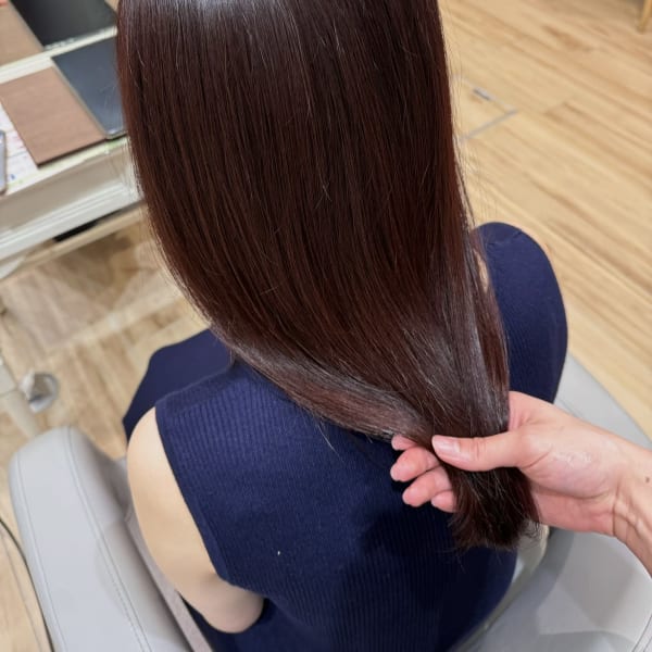 艶アップ☆ラベンダーブラウンイルミナカラー|BONECCA鶴見/髪質改善/白髪ぼかし/ハイライト