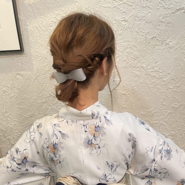 浴衣 ショート アップ