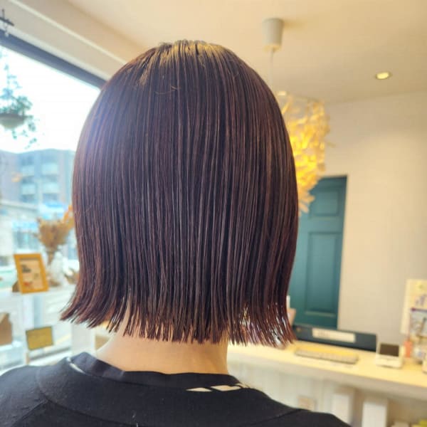 切りっぱなしボブ