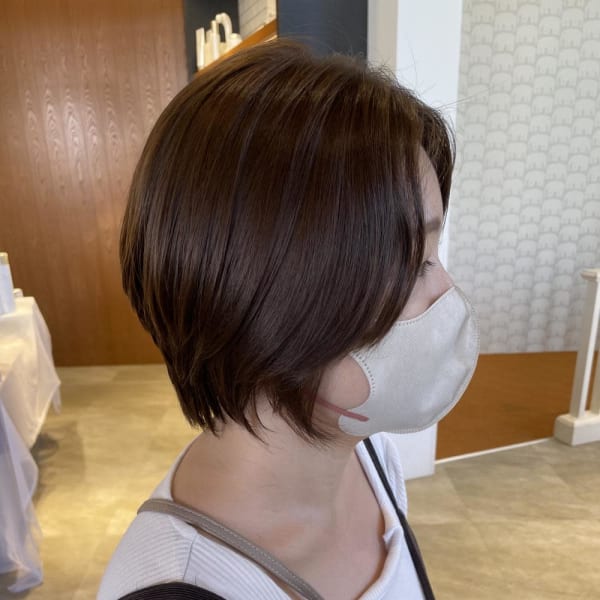 大人女性 丸みショートボブ☆小林|SARA Beauty Sight 志免店