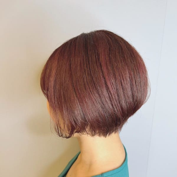 前下がりショートピンクラベンダー|ブロッサム保谷店