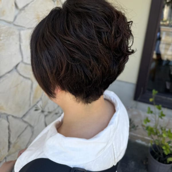 クセを活かしたショート|Hair Make VaLo