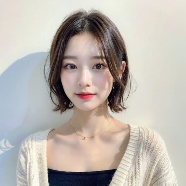 くびれヘア 斜めバング グレージュカラー シルキーベージュ|GRITTERs 仙台中央店【グリッター】