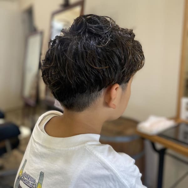 キッズカット×パーマ
