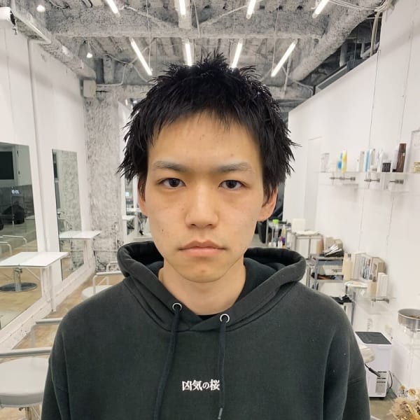 メンズスパイキーショート