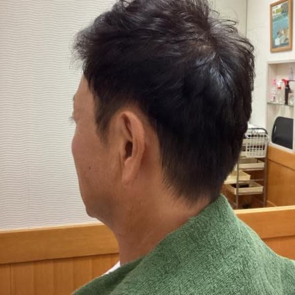 メンズナチュラルパーマ＆白髪染め