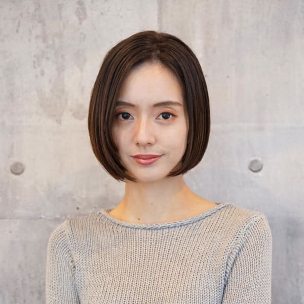 大人可愛いシンプルボブ/艶髪/髪質改善/清澄白河/森下