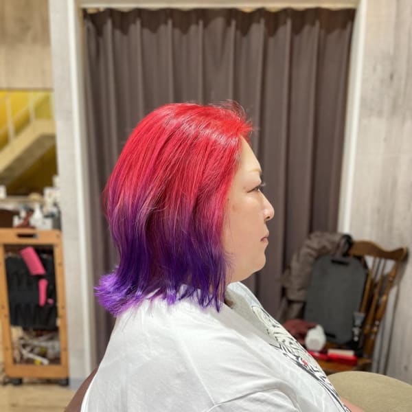 ド派手グラデーション