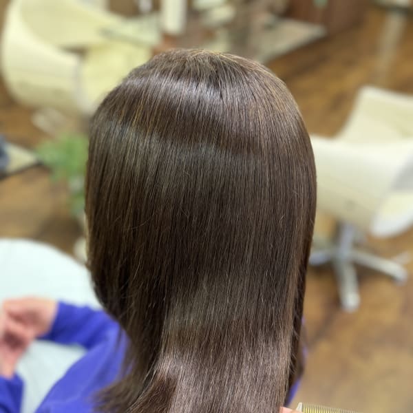 縮毛矯正×髪質改善×カラー