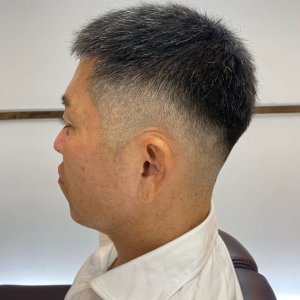 スキンフェード×フォワードスタイル