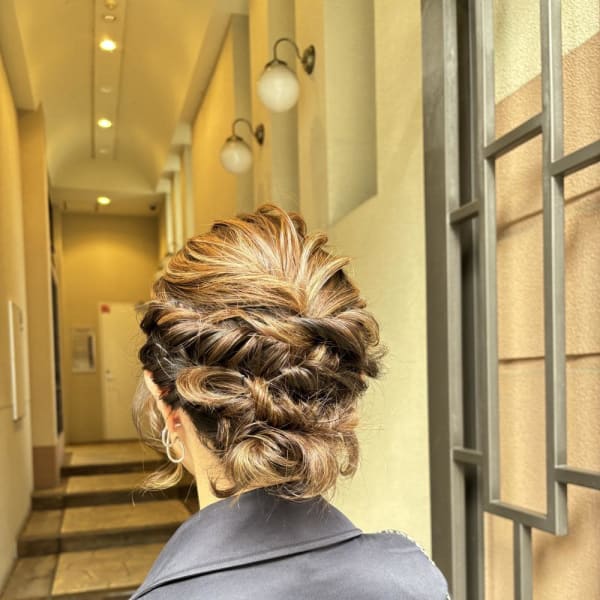 成人式ヘア/横浜ヘアアレンジ/振袖ヘア/パーティーヘア