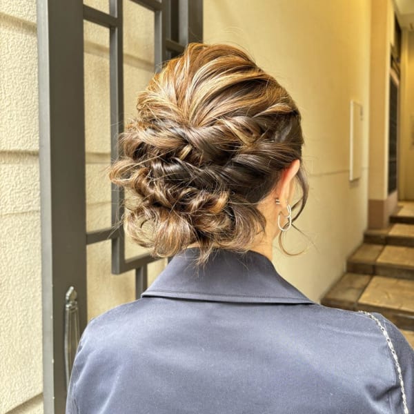 成人式ヘア/横浜ヘアアレンジ/振袖ヘア/パーティーヘア