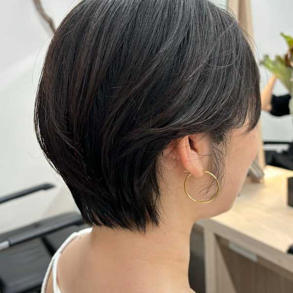 ショート/マッシュショート/艶カラー/水素ケア【藤原】