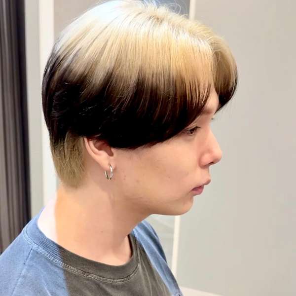 韓国マッシュ×ダークアッシュエンドカラー