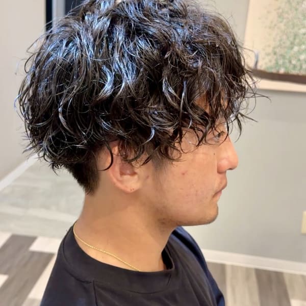 韓国マッシュ×ツイストスパイラルスペインカール