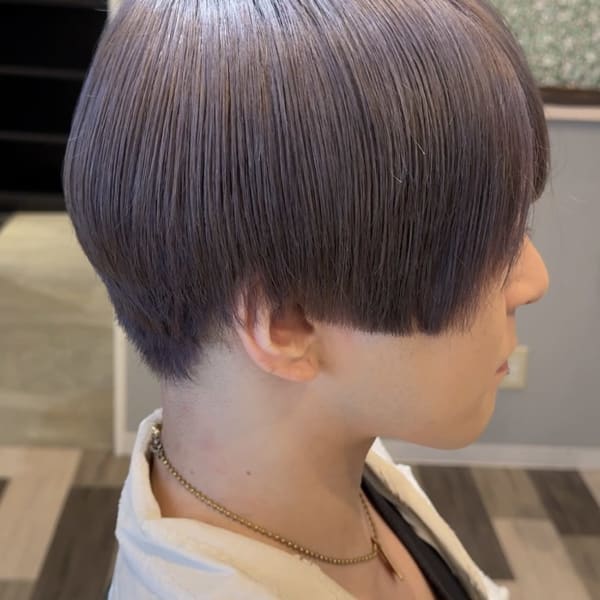 韓国マッシュ×ヴァイオレットダークアッシュカラー