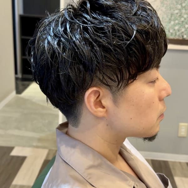 韓国マッシュ×ニュアンスパーマ