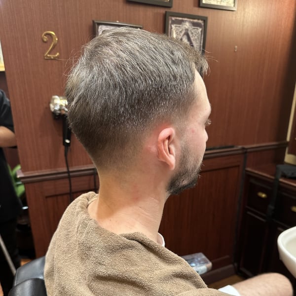 MEN'Sアッシュニュアンスパーマ韓国マッシュスペインカール