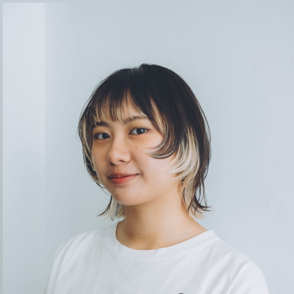 ウルフカット×インナーカラー◎