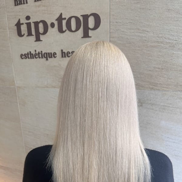 ツヤツヤホワイトベージュカラー tiptop 目白|tip・top目白店