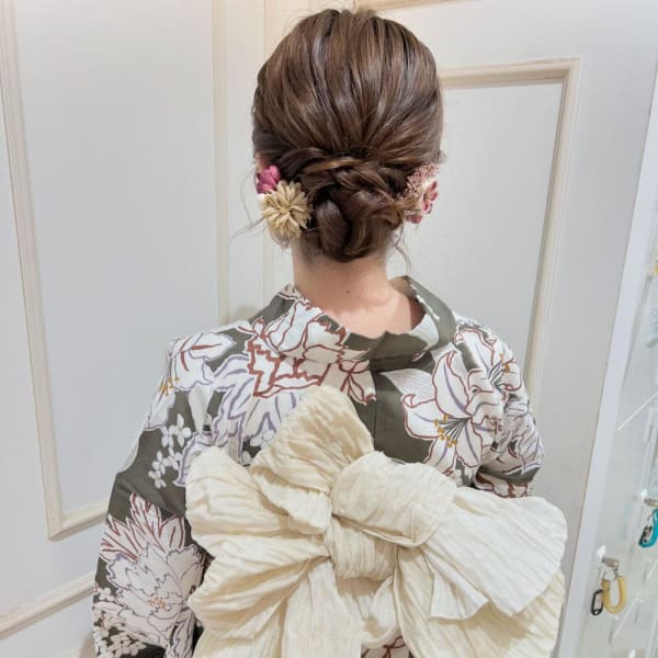 【crop es辻堂　藤田】大人浴衣アレンジ|crop-es湘南辻堂