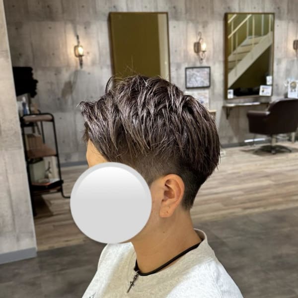 ベリーショート×グレージュ