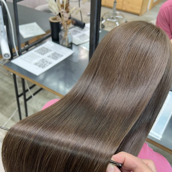 乾かしただけで艶髪