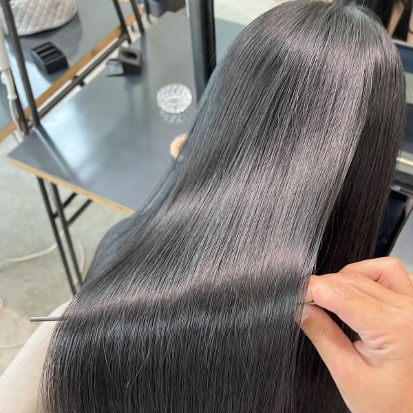 乾かしただけで艶髪