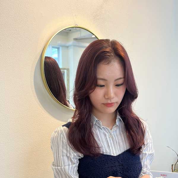 ワンブリーチ履歴からつくるピンクベージュ