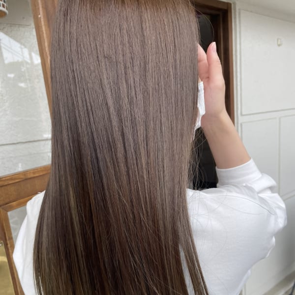 乾かすだけできまるつや髪ナチュラルストレートヘア/宇都宮|Hair lab.Shiro