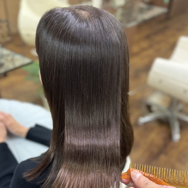 縮毛矯正×髪質改善×カラー