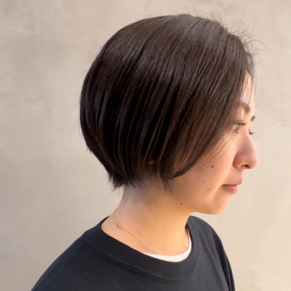 ショート/顔まわり/髪質改善カラー