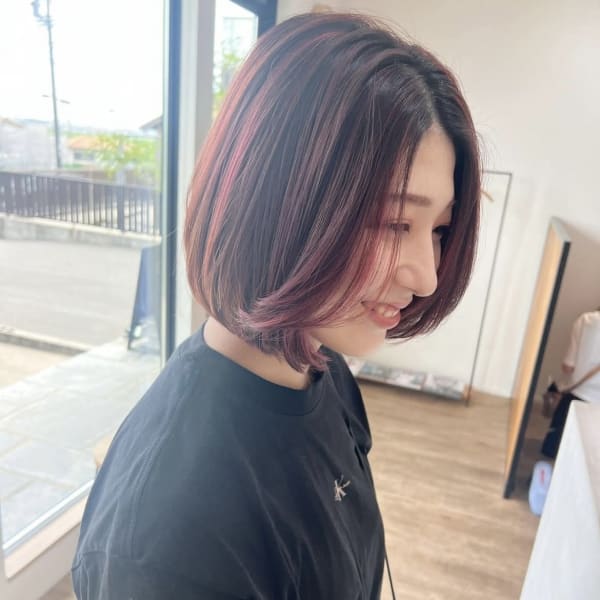 ブリーチデザインカラー髪質改善トリートメント|ARBRE hair&make