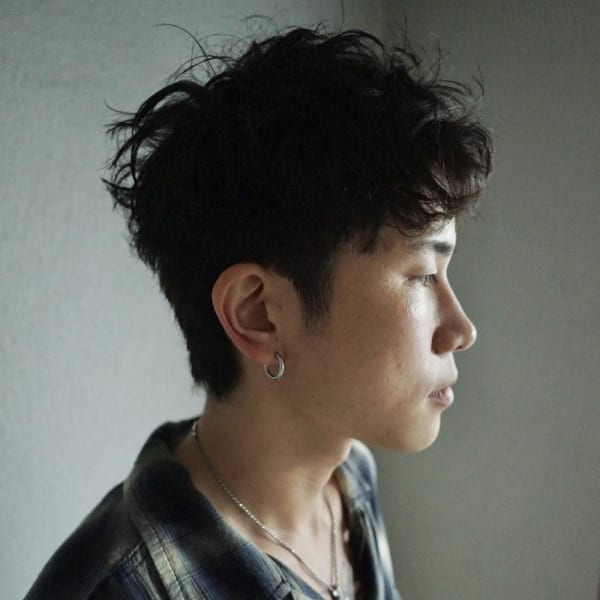 ピンパーマ／スパイキーショート／平塚美容室