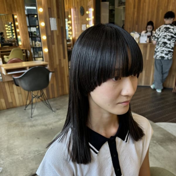 ロングマッシュヘア