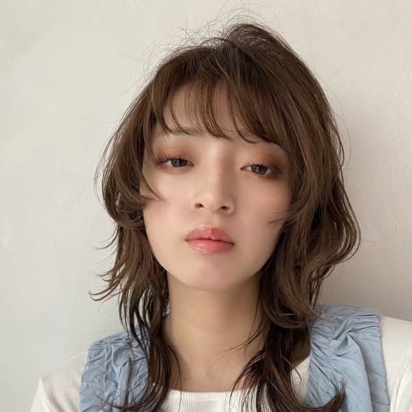 ウルフ×パーマ×ミディアム