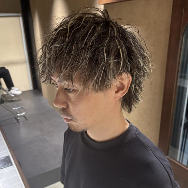 Eiji_ツイストスパイラルパーマ&ハイライト