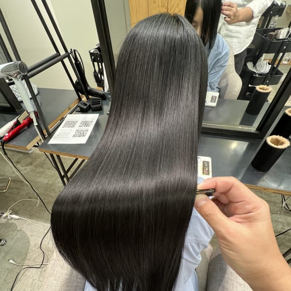 乾かしただけで艶髪