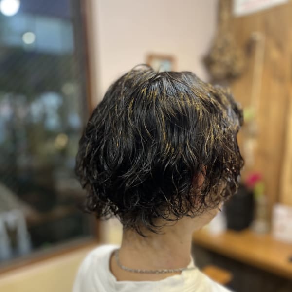 刈り上げ×ボブパーマ【代々木上原】