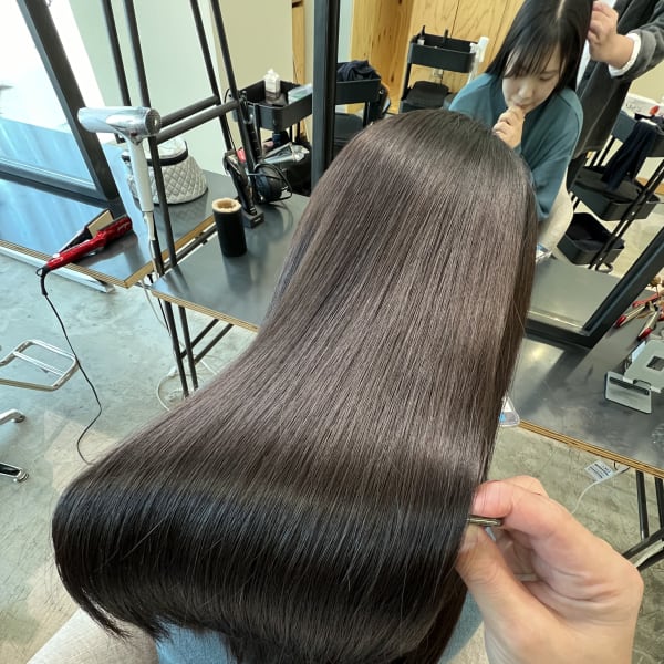 乾かしただけで艶髪