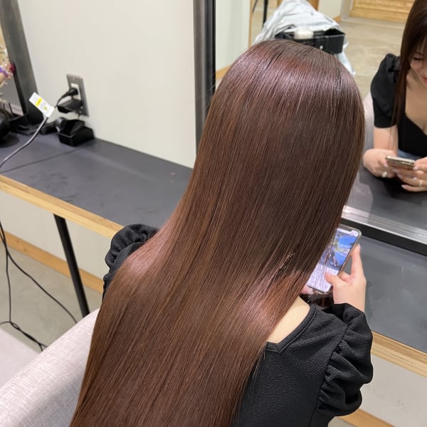 乾かしただけで艶髪