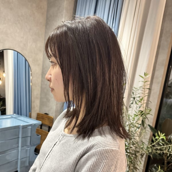 KUsU（クス）×ミディアム×アッシュブラウン|KUsU