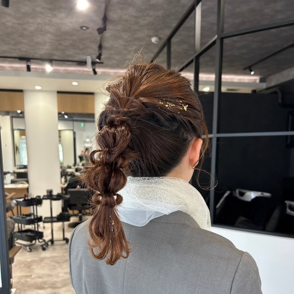 お呼ばれヘアセット