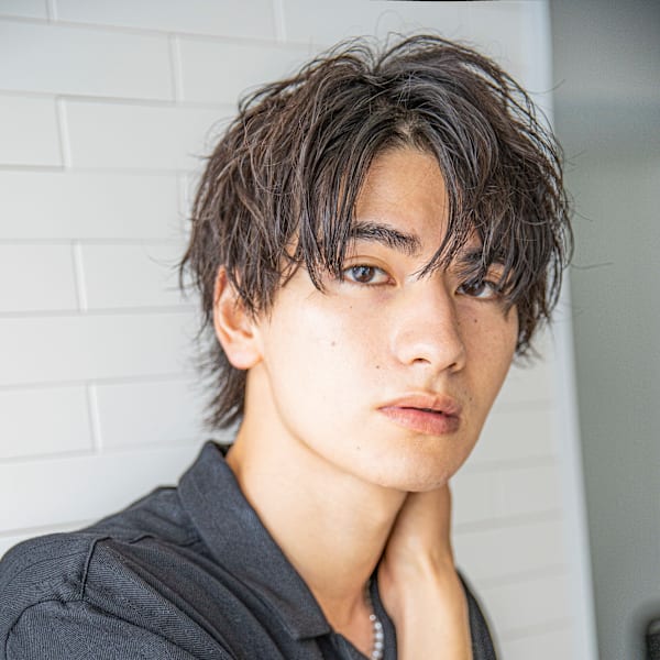 【小久保style】メンズカットツーブロックツイストウルフ|CITY