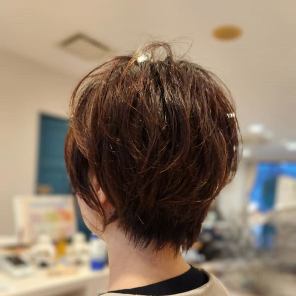ショート×パーマ