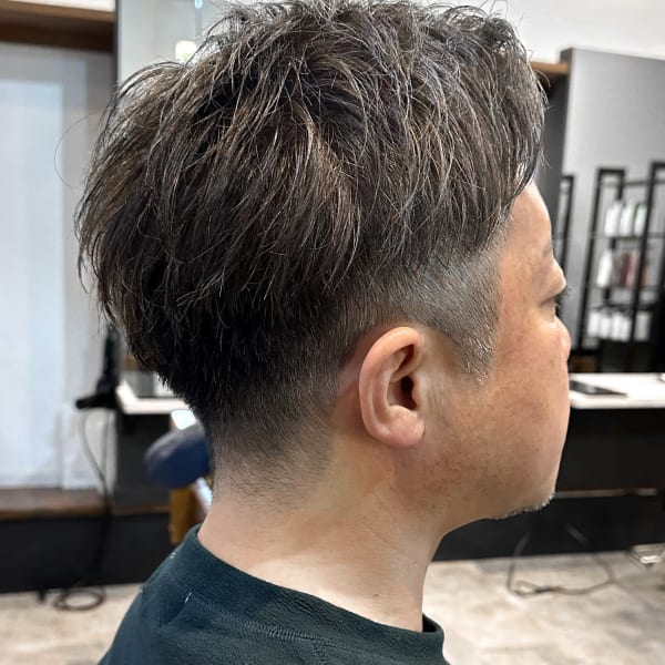 【IRIE 福岡】白髪ぼかしメッシュメンズヘア