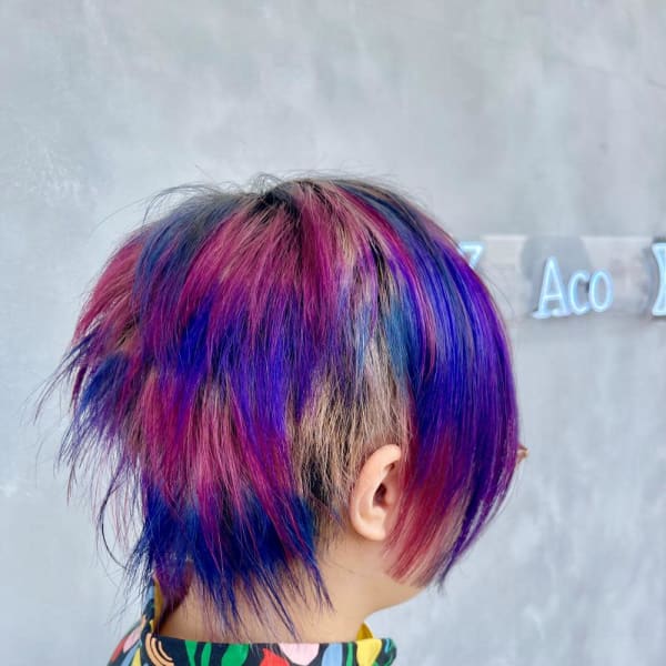 コットンキャンデー/ブルー/バイオレット/紫/個性派カラー