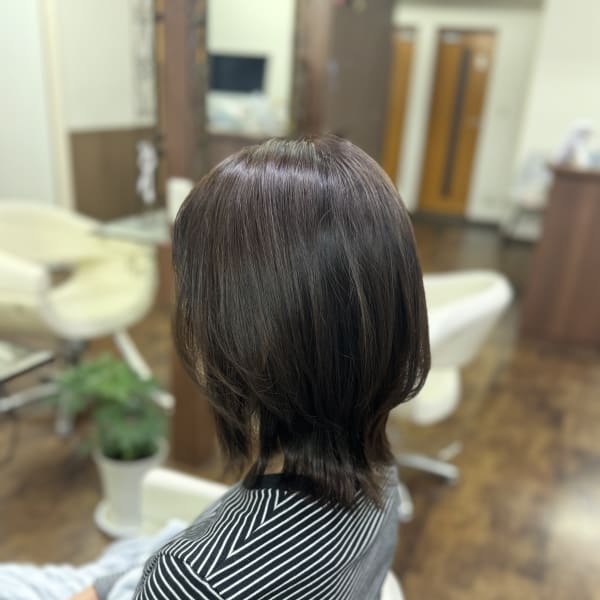 髪質改善×カラー